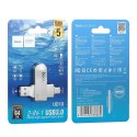 Pendrive 64GB USB 3.0 (USB A + USB C) Hoco UD10 srebrny