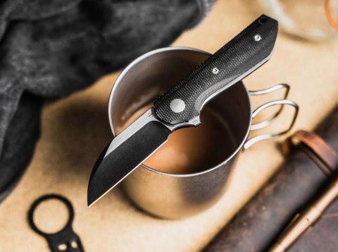 Böker Plus Corvus Nóż Składany EDC Nitro-V Micarta Black