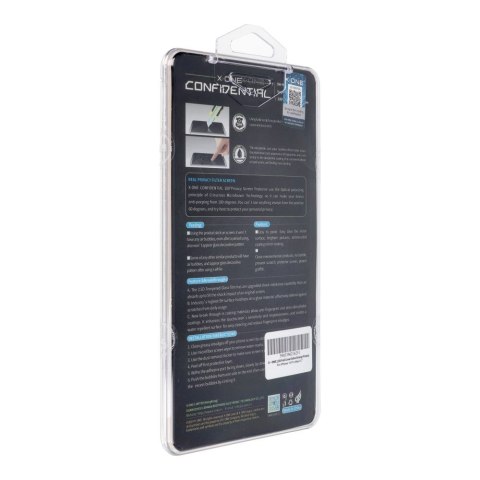 Szkło hartowane do iPhone 15 PRO MAX X-One Full Cover Extra Strong Privacy (full glue) czarne