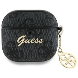 Etui na słuchawki Guess do Apple AirPods 4 (PU 4G W / Charm) czarne