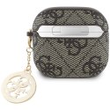 GUESS futerał do APPLE AirPods 4 GUA4P4E4CDW (PU 4G W/ Strass Charm) brązowy