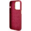GUESS futerał do IPHONE 15 Pro GUHCP15LSMBSLM (Silicone Script Metal Logo & Frame) magenta