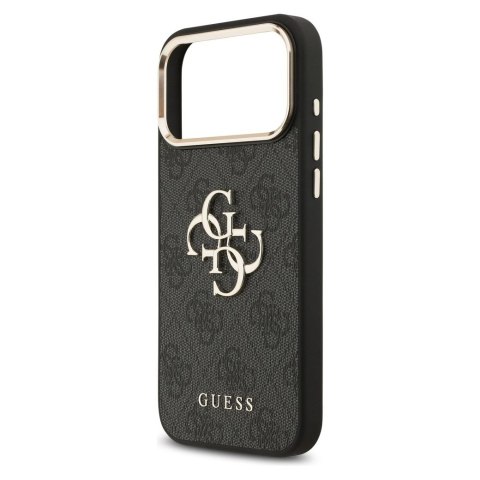 GUESS futerał do IPHONE 17 Pro Max GUHCP17X4GMGCGR (PU W/ Big 4G Classic Logo) złoto czarny