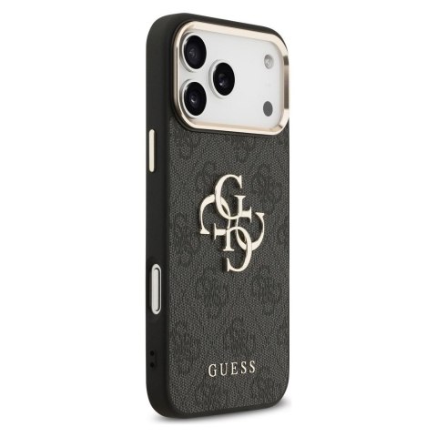 GUESS futerał do IPHONE 17 Pro Max GUHCP17X4GMGCGR (PU W/ Big 4G Classic Logo) złoto czarny