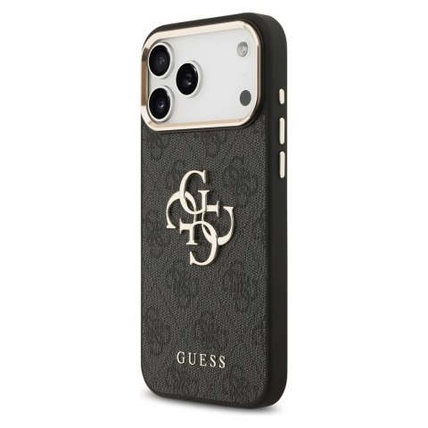 GUESS futerał do IPHONE 17 Pro Max GUHCP17X4GMGCGR (PU W/ Big 4G Classic Logo) złoto czarny