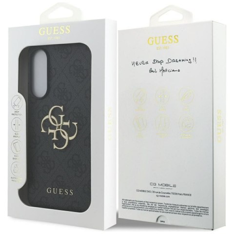 GUESS futerał do SAMSUNG S25 Edge GUHCS25E4GMGGR (4G PU Big Logo) czarny