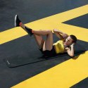 Mata do ćwiczeń Wozinsky WNSP-15C 183 x 61 x 1,5 cm gruba mata gimnastyczna do jogi i fitness - czarna
