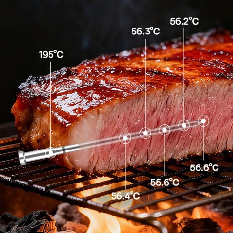 Termometr kuchenny Meatmeet X Pro smart aplikacja WiFi dwa czujniki grill piekarnik wędzarnia