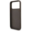 Etui Guess 4G Ring Classic Logo MagSafe do iPhone 17 Pro Max brązowy
