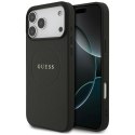 Etui Guess Grained Ring MagSafe do iPhone 17 Pro Max czarny