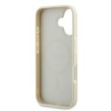 Guess GUHMP16SPGHSMME iPhone 16 beżowy/beige hardcase Grained Ring MagSafe