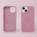 Nakładka Silicone Thin Mag do iPhone 14 6,1" różany