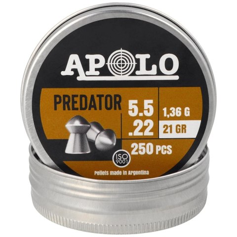 Śrut Apolo Predator 5.5 mm, 250 szt. 1.36g/21.0gr (19953)