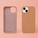 Nakładka Silicone Thin Mag do iPhone 12 / 12 Pro 6,1" karmel