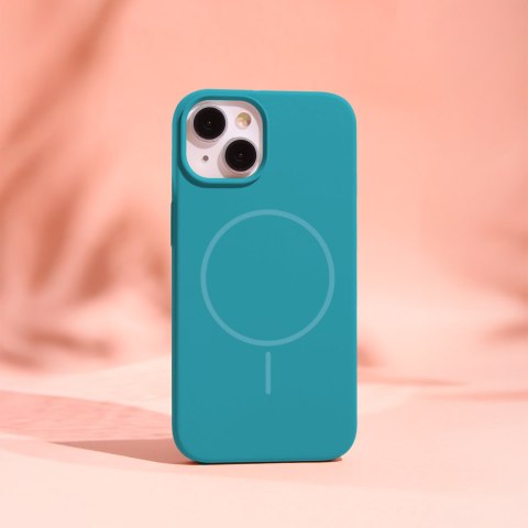 Nakładka Silicone Thin Mag do iPhone 12 / 12 Pro 6,1" turkus