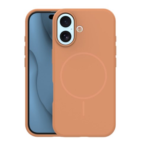 Nakładka Silicone Thin Mag do iPhone 17 6,3" / 18 6,3" karmel