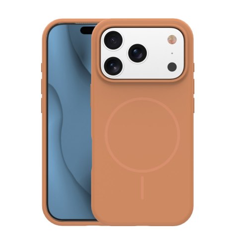 Nakładka Silicone Thin Mag do iPhone 17 Pro 6,3" / 18 Pro 6,3" karmel