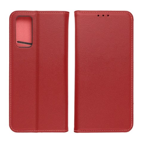 Etui z klapką na iPhone 11 Smart Pro Book skórzane bordowe