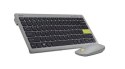 Klawiatura + mysz zestaw bezprzewodowy ACER Vero Combo Antimicrobial szary