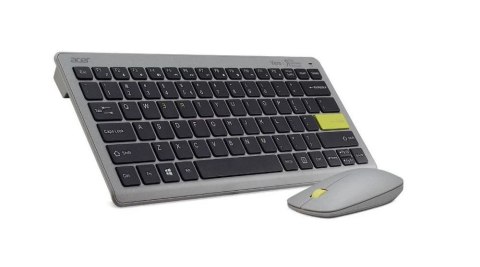 Klawiatura + mysz zestaw bezprzewodowy ACER Vero Combo Antimicrobial szary