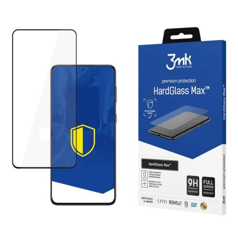 Szkło hartowane 3mk HardGlass Max FingerPrint na Samsung Galaxy S21 5G