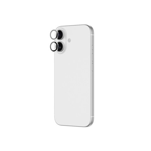 Szkło na aparat AMAZINGTHING Lens Glass na iPhone 17 z czarną aluminiową ramką