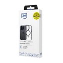 Etui 3mk Satin Armor MagCase z MagSafe na iPhone 14 Pro Max - przezroczyste z czarną ramką