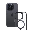 Etui 3mk Satin Armor MagCase z MagSafe na iPhone 14 Pro Max - przezroczyste z czarną ramką