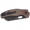 Nóż składany Kizer C01C 2.9 BS Brown Norplex UltreX Micarta, Black DLC Ultra Elmax by Sheepdog Knives (Ki3488.29BSA2)