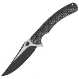 Nóż składany WeKnife Dracarys LE No 076/199 Black Titanium, Black Stonewashed / Satin M390 (WE25061B-5)
