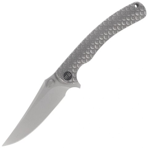 Nóż składany WeKnife Dracarys LE No 173/199 Gray Titanium, Stonewashed M390 (WE25061B-1)
