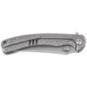 Nóż składany WeKnife Dracarys LE No 173/199 Gray Titanium, Stonewashed M390 (WE25061B-1)