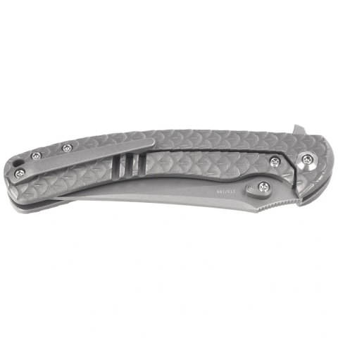 Nóż składany WeKnife Dracarys LE No 173/199 Gray Titanium, Stonewashed M390 (WE25061B-1)