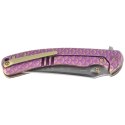 Nóż składany WeKnife Dracarys LE No 193/199 Purple / Golden Titanium, Hand Rubbed Satin M390 (WE25061B-2)