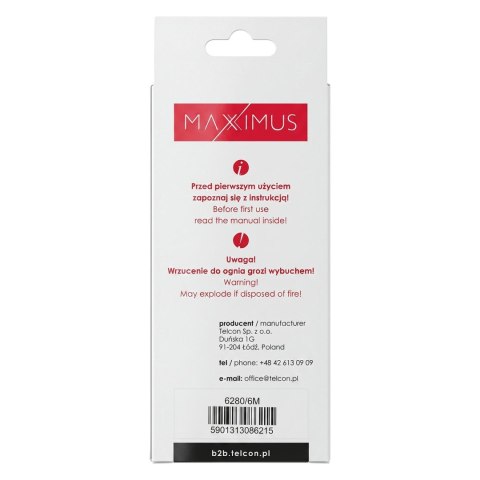 Bateria MAXXIMUS do NOKIA 6280 1200 mAh BP-6M
