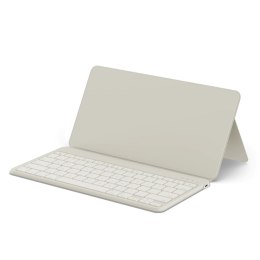 Klawiatura bezprzewodowa QWERTY z podstawką na smartfon/tablet Satechi OntheGo piaskowa
