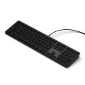 Klawiatura przewodowa USB A/USB C QWERTY Dual (Mac/Windows) Satechi Slim LX3 Wired czarrna