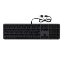 Klawiatura przewodowa USB A/USB C QWERTY Dual (Mac/Windows) Satechi Slim LX3 Wired czarrna