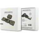 Ładowarka indukcyjna 3w1 zgodna z MagSafe 15W GUESS GUE005440 brązowa