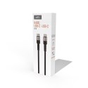 Setty kabel USB-C - USB-C 100W 1,0 m KSL-02 czarny JO
