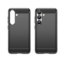 Etui Carbon Case elastyczne silikonowe na Xiaomi Redmi Note 14 Pro 4G - czarne