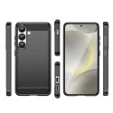 Etui Carbon Case elastyczne silikonowe na Xiaomi Redmi Note 14 Pro 4G - czarne