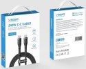Kabel USB C do USB C VEGER PD 5A 240W 1,5 m CC03 czarny