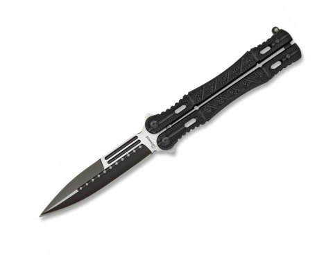 Albainox 02099 Nóż Motylkowy Balisong Black Aluminium