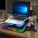 Podstawka Wozinsky WDCX-A26 NitroCool RGB chłodząca gamingowa pod laptop - czarna