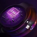 Słuchawki gamingowe QCY Heroad V200 Tri-Mode z dźwiękiem 7.1 baterią 240 h i odczepianym mikrofonem - czarne