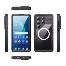 Etui na Samsung S26 ULTRA wodoodporne Shellbox Mars z metalowym ringiem czarne