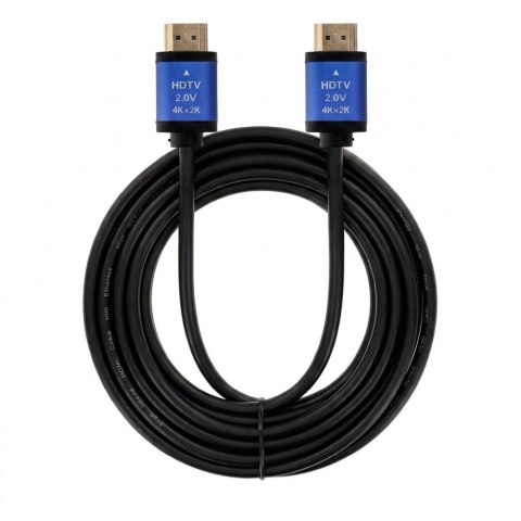 Kabel HDMI 2.0 Blue Star 4K 120Hz - High Speed, HDR, ARC, Ethernet, AWM, 18Gbps 3 m czarny