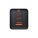 Baseus ładowarka sieciowa GaN5 Pro PD 65W 2x USB-C czarna + kabel USB-C - USB-C 100W