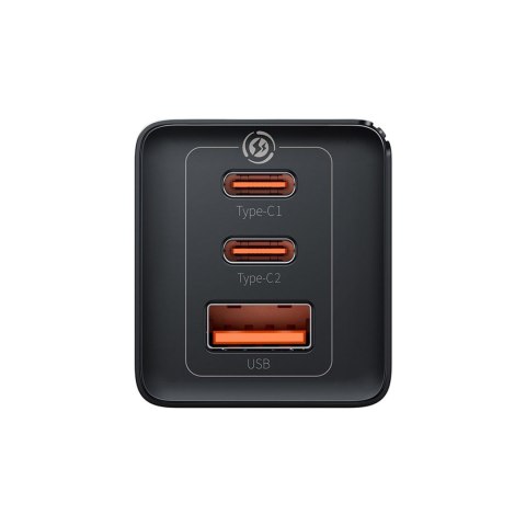Baseus ładowarka sieciowa GaN5 Pro PD 65W 2x USB-C czarna + kabel USB-C - USB-C 100W